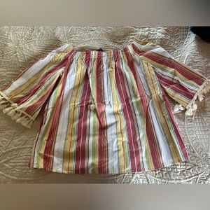 Wrangler Retro off the shoulder rodeo top